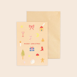 Festive Trinkets Christmas Card