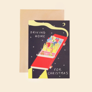 Driving Home for Christmas Card