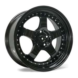MS01R Gloss Black Wheel and Tyre Combo 18X8.5 +30 5X100