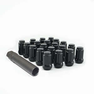 Ford 1/2" - 20 UNF Spline Drive Steel Wheel Nuts - Black | AU BA BF EF FG XD