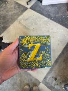 Square Tiles: Letter Z ceramic tile