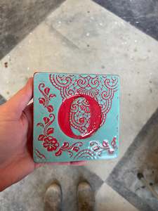 Ceramic Letters: Letter O ceramic tile