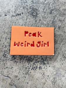 Peak weird girl tile