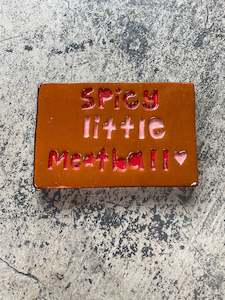 Oblong Tiles: Spicy little meatball tile