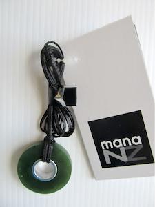 Greenstone Donut Pendant