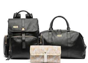 Bag Sets: PU Leather Black Bag Set