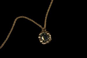Accessories: Sacral Necklace – 9ct Yellow Gold with Gemstone