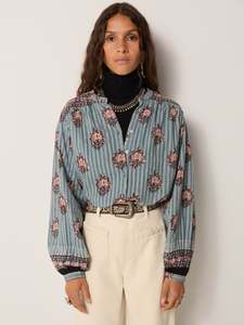 Omara Blouse – Cerulean Mist