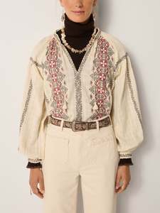 Virginia Blouse – Ecru