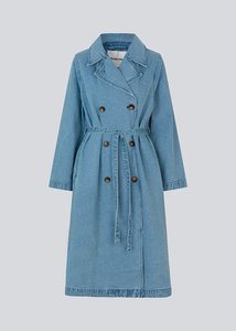 Madeline MD Denim Trench Coat – Classic Blue