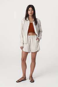 Tia Shorts – Cactus Stripe