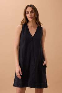 Emme Shift Dress – Washed Black