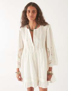 Clementine Dress – Normandie White Lilies