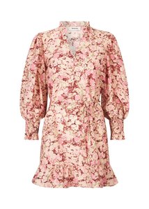 Melia Print Long-Sleeve Dress – Pink Blossom
