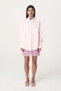 Cool Style: Ramona Tie Back Shirt – Powder Pink
