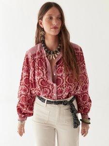 Leandra Blouse – Flamingo Grooves (last size)