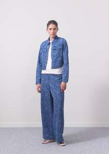 Mase MD Print Pants – Blue Zebra