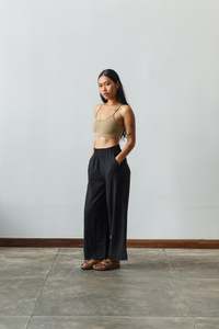 Lounge And Sleepwear: Wide-leg Linen Pants