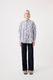 Maya Shirt – White and Navy Stripe