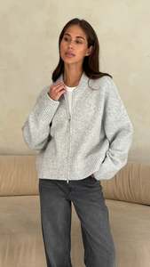 Zoe Cardigan – Silver (last one)