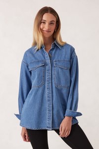 What Mums Really Want Gift Edit: Essential Denim Shirt – mid-blue