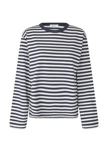 Hellen Long-Sleeve Stripe Tee – Navy & White Stripe