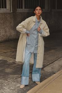 Fashion Womens: Marlow Classic Trench Coat – Stone