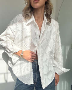 Marlowe Shirt – White Stripe