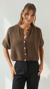 Fashion Womens: Emme Cardigan – Espresso