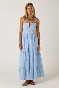 Etta Sleeveless Dress – Sky Blues