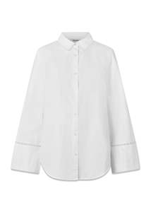 Fashion Womens: Mallen md Shirt – Soft White