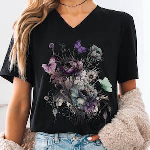 Witchy Whimsigoth V-Neck Tee