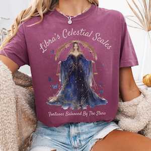 Libra's Celestial Scales Zodiac Shirt