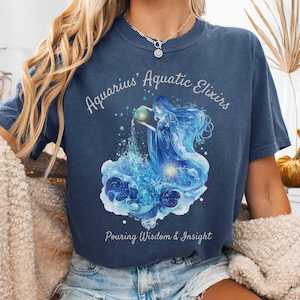 Aquarius Aquatic Elixirs Zodiac Shirt