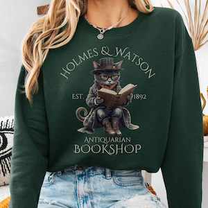 Best Sellers: Holmes & Watson Antiquarian Bookshop - Sherlock Holmes Sweatshirt