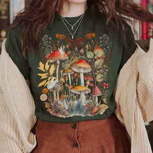 Mushroom cottagecore shirt