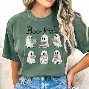 Halloween Bookish Tees: Boo-kish Ghosts Halloween Shirt Book lover Tee