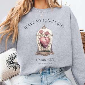 Sweatshirts: Leave My Loneliness Unbroken Sweatshirt – Poe Gothic Romance Tee