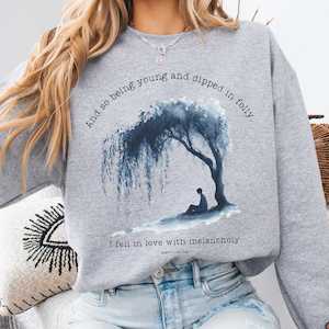 And So Being Young Edgar Allan Poe Sweatshirt