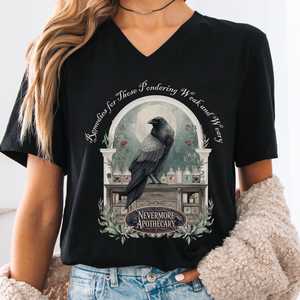 Nevermore Apothecary Edgar Allan Poe V-neck