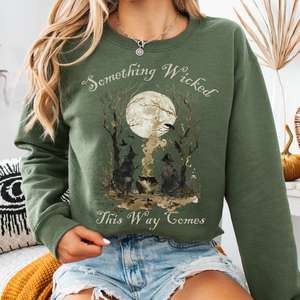 Book Shirts Tshirts For Book Lovers Literary Tshirts: Something Wicked This Way Comes, Shakespeare Macbeth Witches Sweatshirt