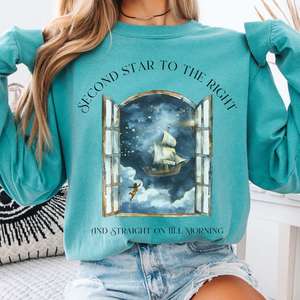 Second Star to the Right Peter Pan Long Sleeve Tee