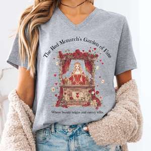 Alice In Wonderland: The Red Monarch's Garden of Fate V-neck