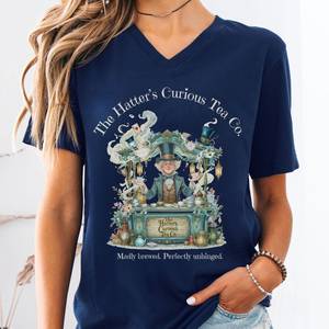 The Hatter's Curious Tea Co V-neck