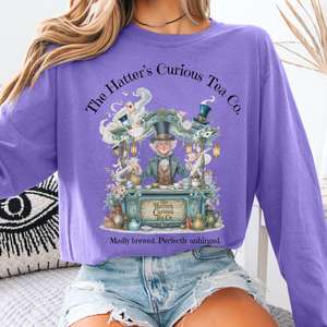 Alice In Wonderland: The Hatter's Curious Tea Co Long Sleeve Tee