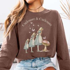 Alice In Wonderland: Curiouser and Curiouser Alice Long Sleeve Tee