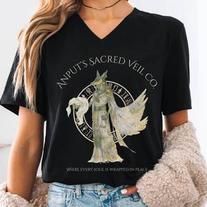 Greek Mythology Shirts Greek Gods Shirts: Anput's Sacred Veil Co Egyptian Mythology V-Neck