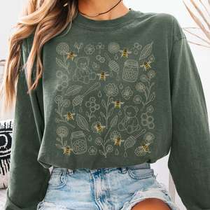 Honey, Bears & Bumblebees Cottagecore Long Sleeve