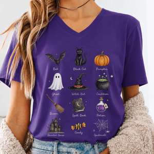 V Neck Tees: The Halloween Compendium V-Neck