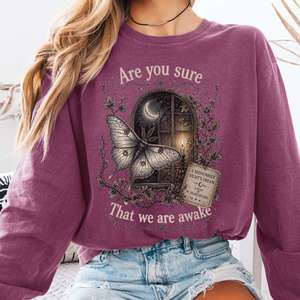 Long Sleeve Tees: Are You Sure That We Are Awake A Midsummer Night's Dream Shakespeare Long Sleeve